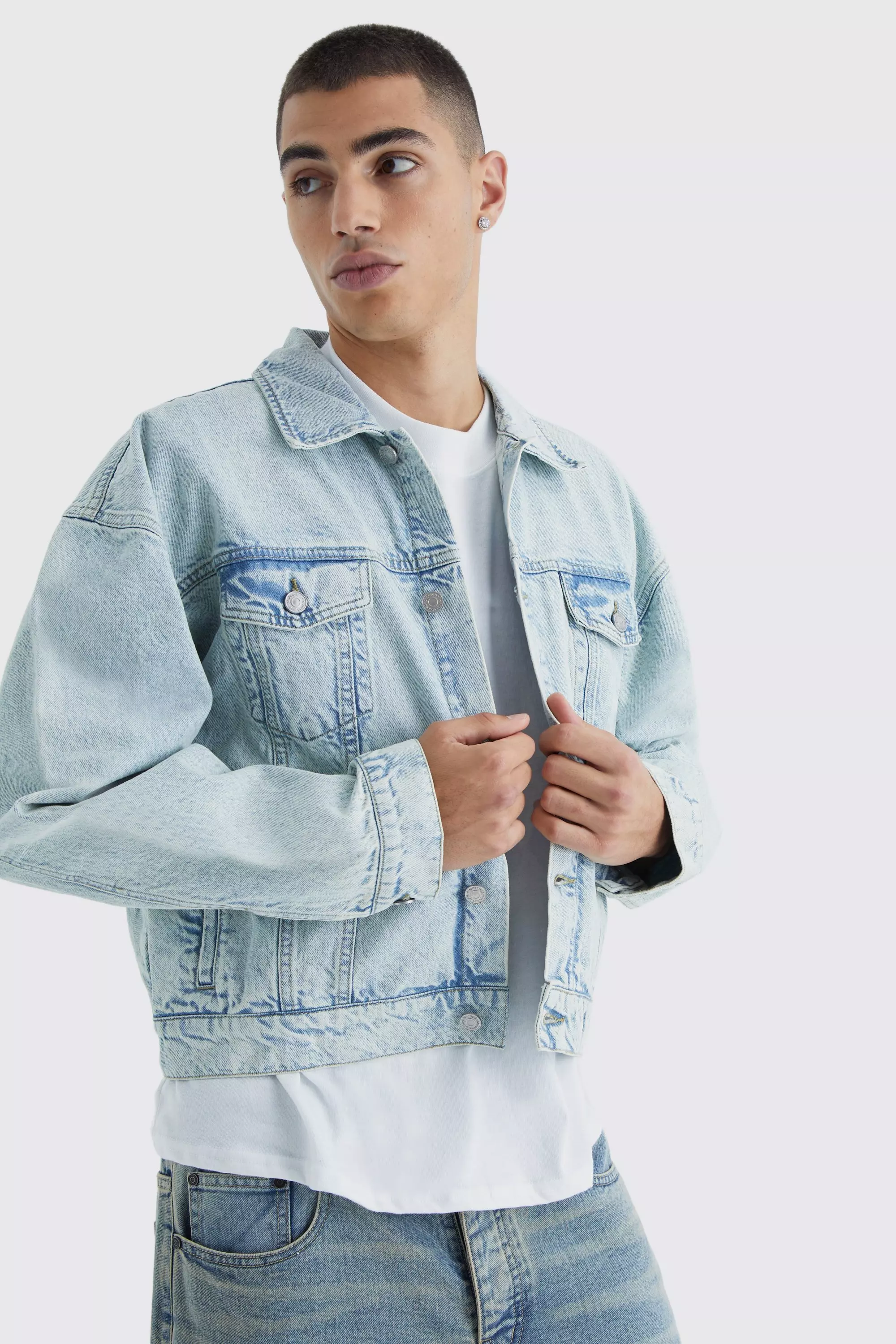 Ice blue shop denim jacket